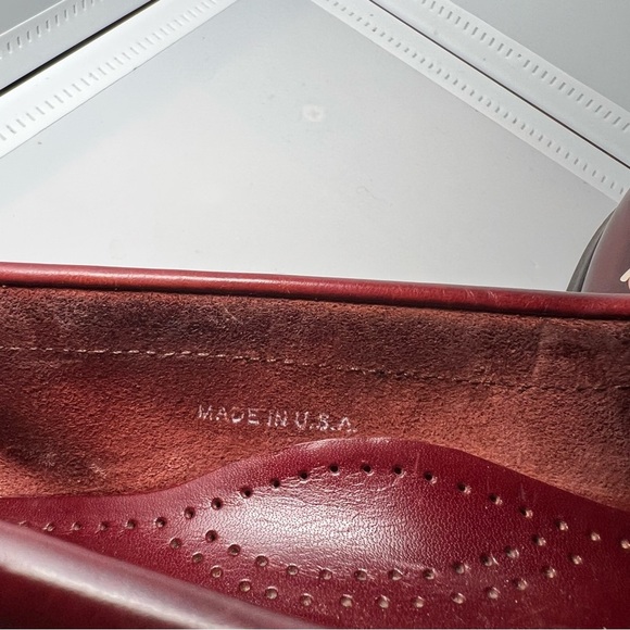 Nordstrom Burgundy Kiltie Tassel Loafers USA Mens 8 1/2 D 527109 - Picture 8 of 11